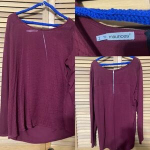 Maroon blouse